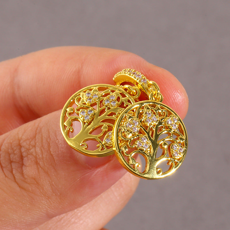 Златен дамски комплект дървото на живота