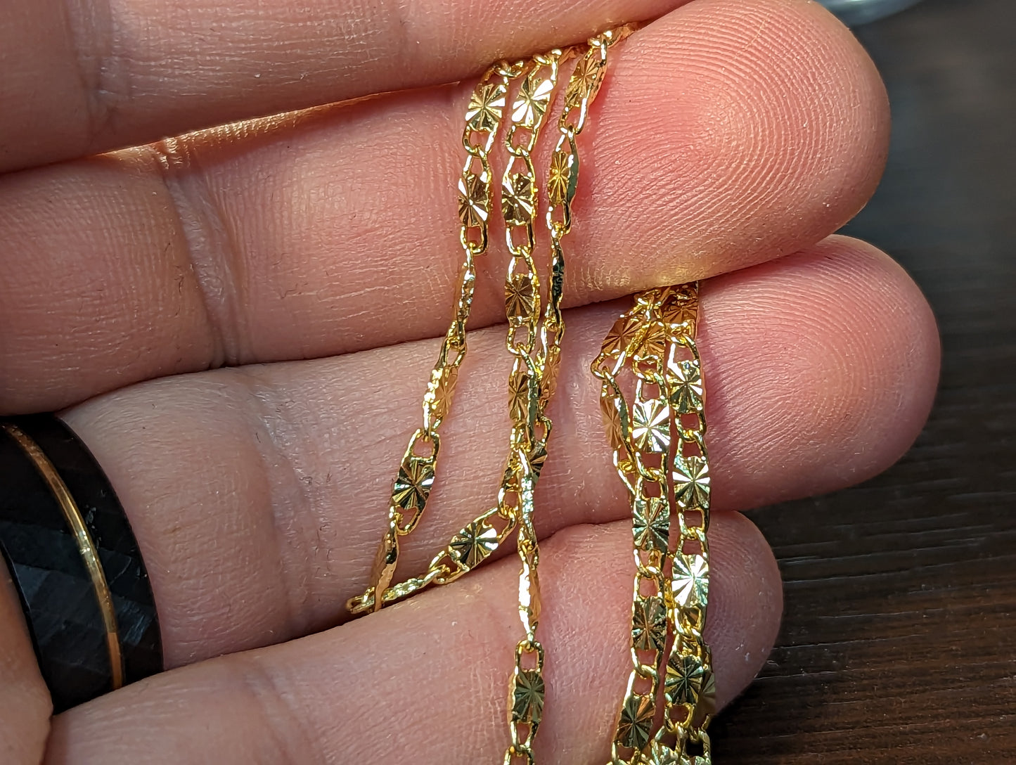 Златен ланец от медицинско злато 60 см