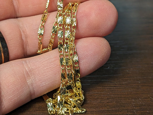 Златен ланец от медицинско злато 60 см