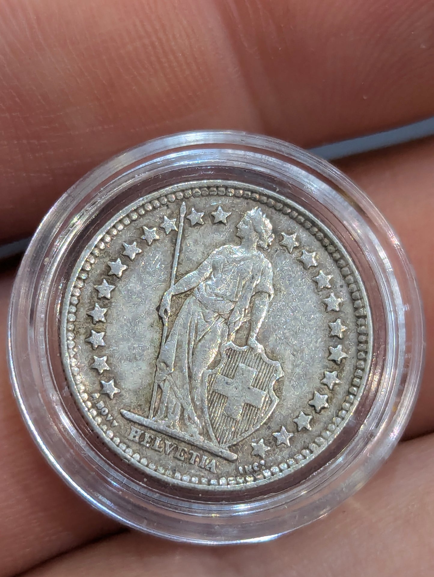 3 броя сребърни монети 1/2 Франка