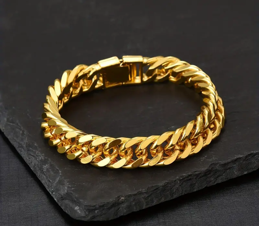 Златна мъжка гривна