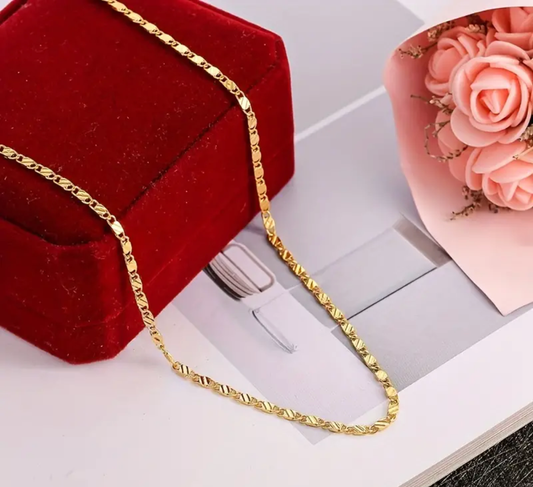 Златен ланец от медицинско злато 60 см