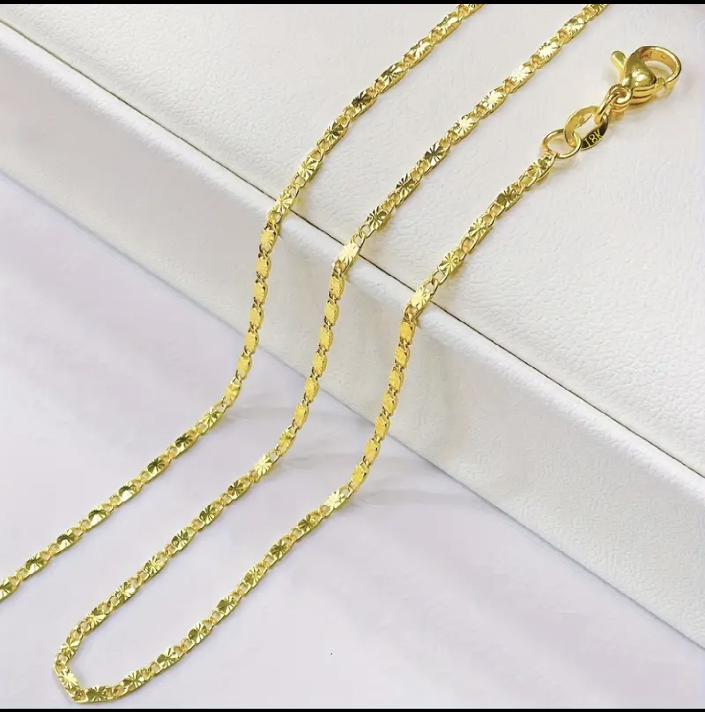 Златен ланец от медицинско злато 60 см