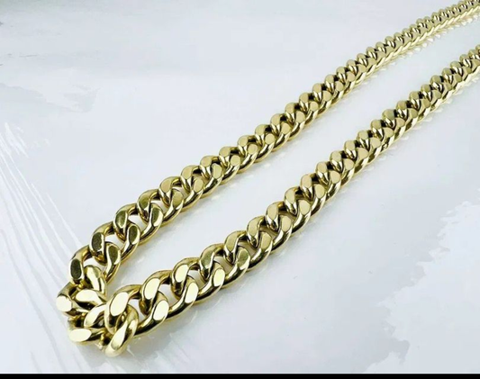 Масивен златен ланец от Медицинско злато (медицинска стомана)