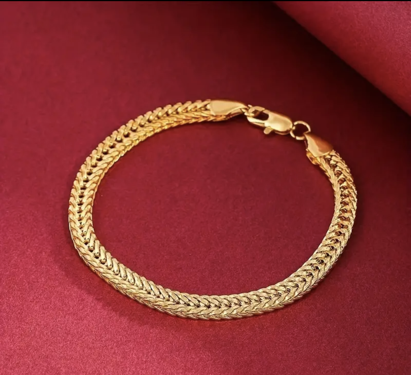 Златна гривна унисекс 20см