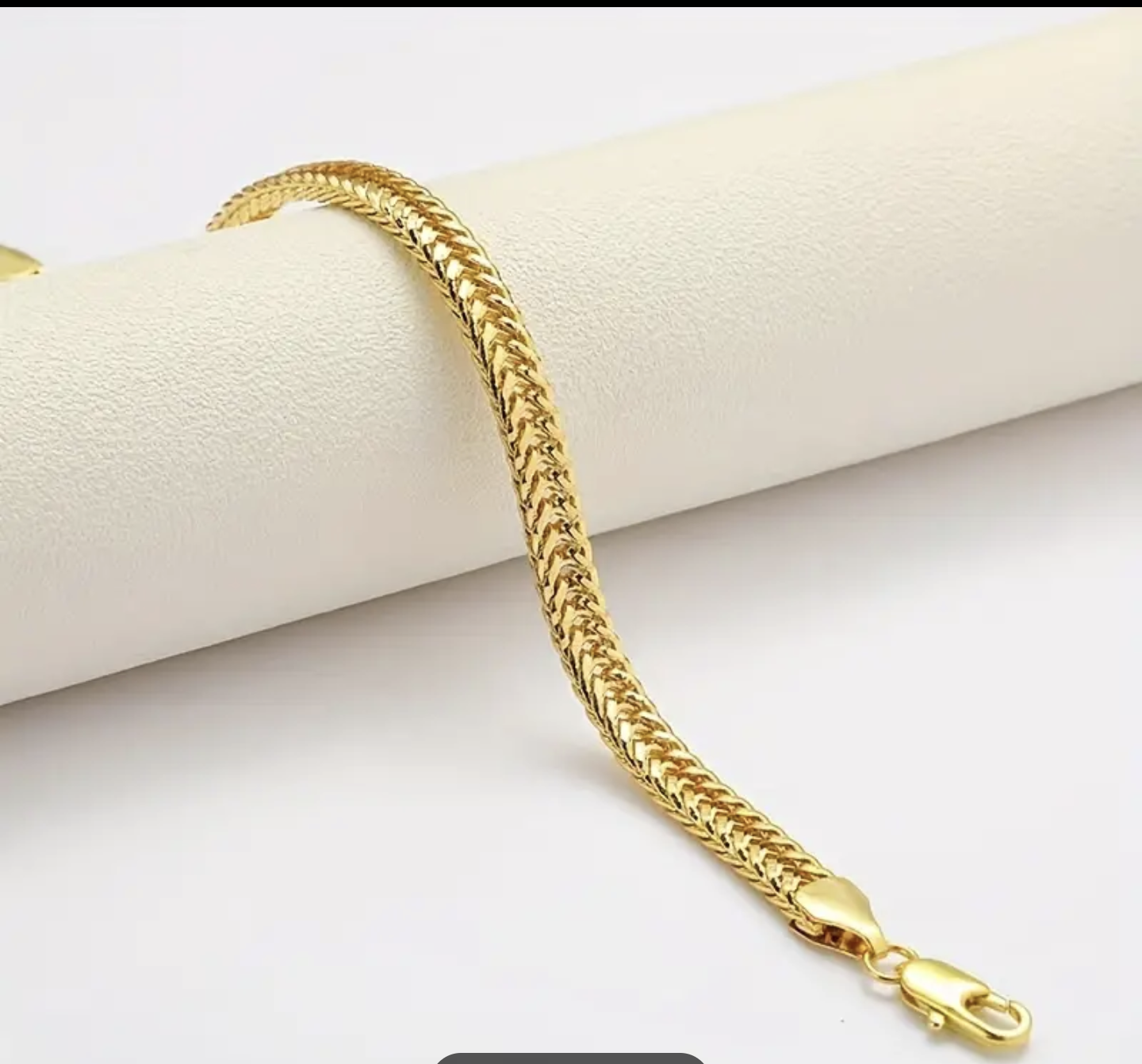 Златна гривна унисекс 20см