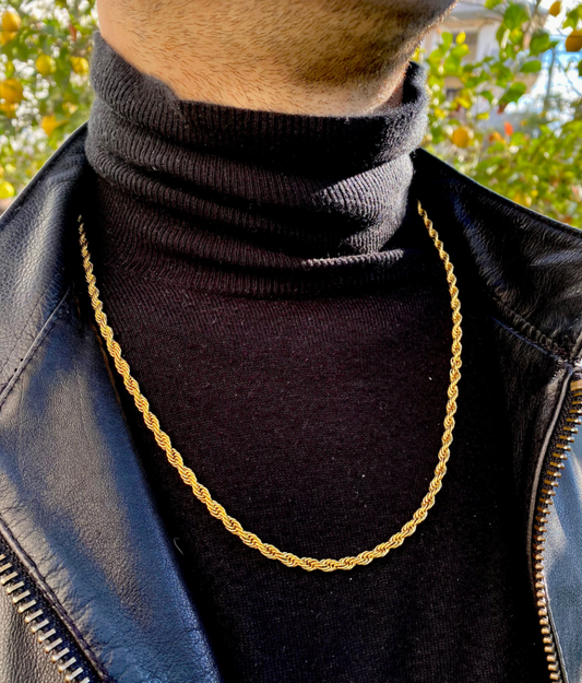 Златен ланец от медицинско злато унисекс модел