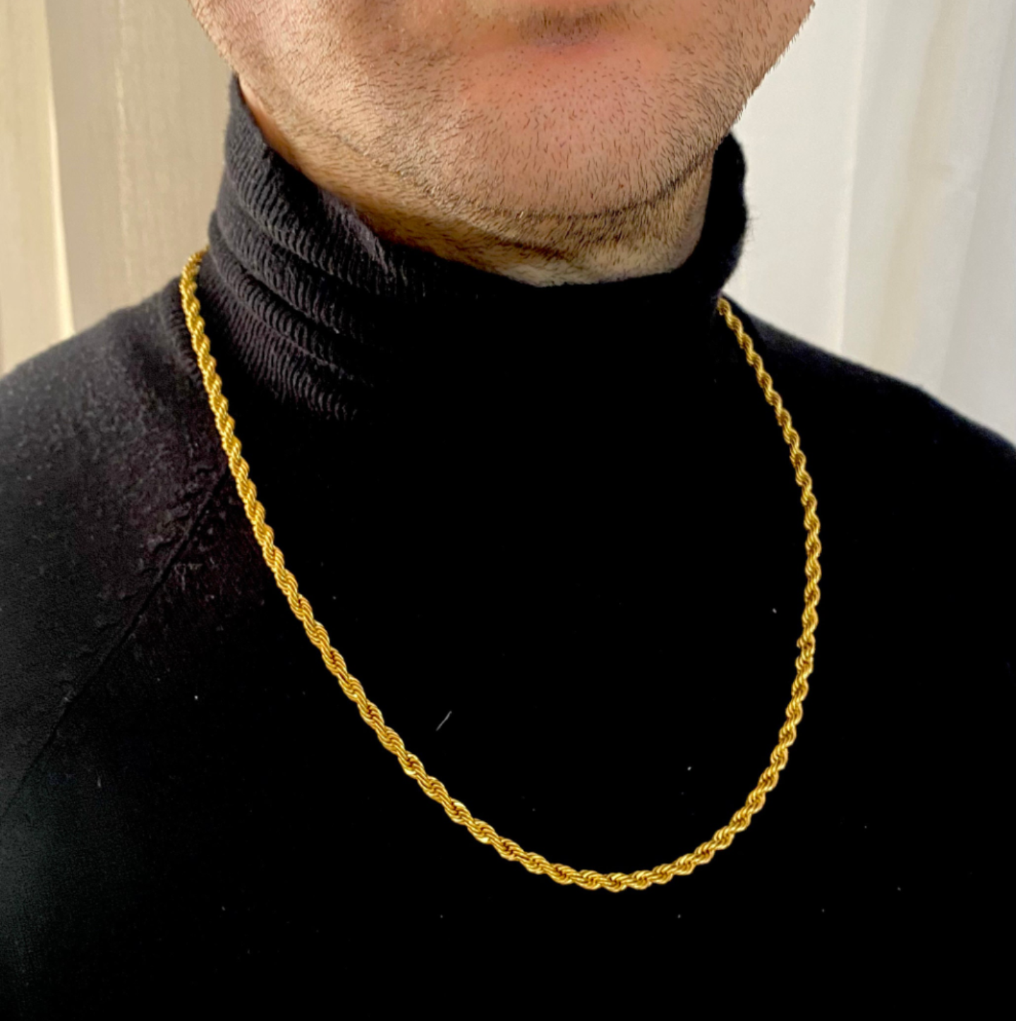 Златен ланец от медицинско злато унисекс модел