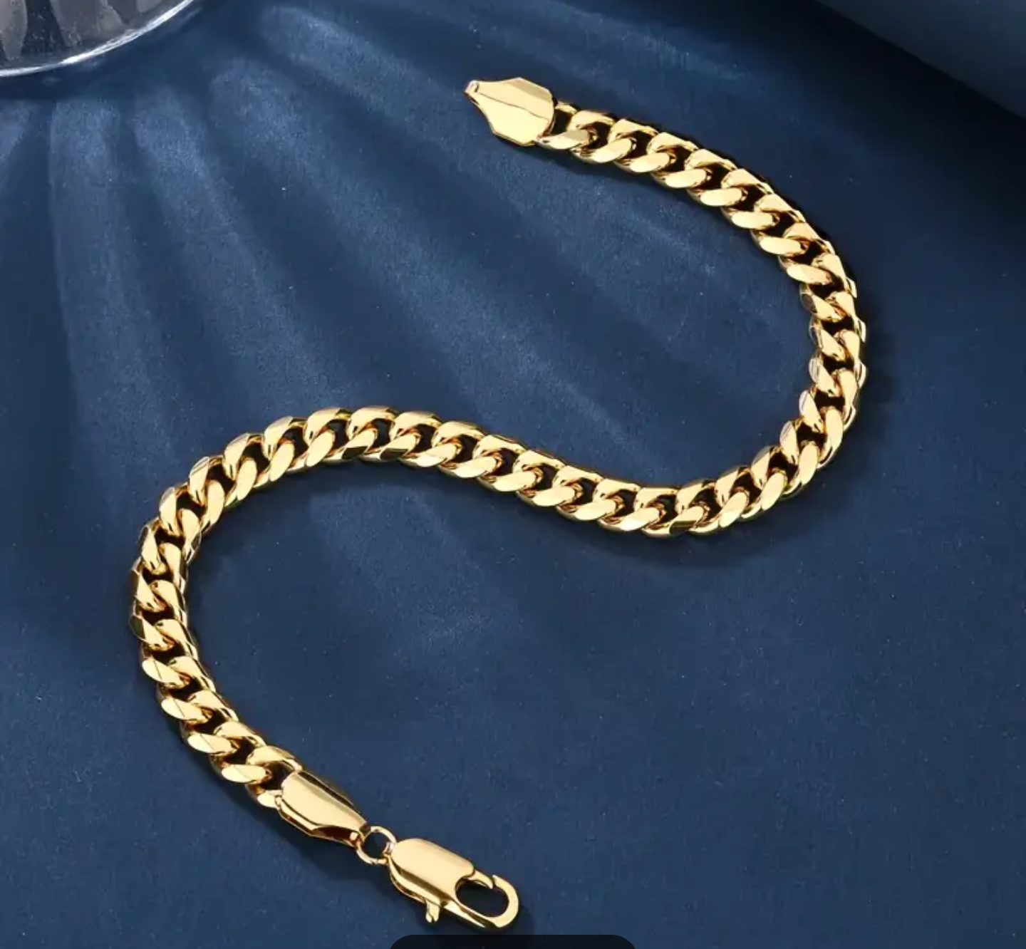 Златна класическа гривна унисекс изработена от медицинско злато