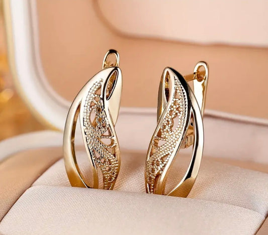 Златни дамски италиански обеци обява номер 1