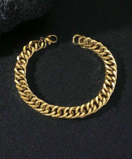 Златна масивна гривна унисекс. Обява номер 1. Намалена цена