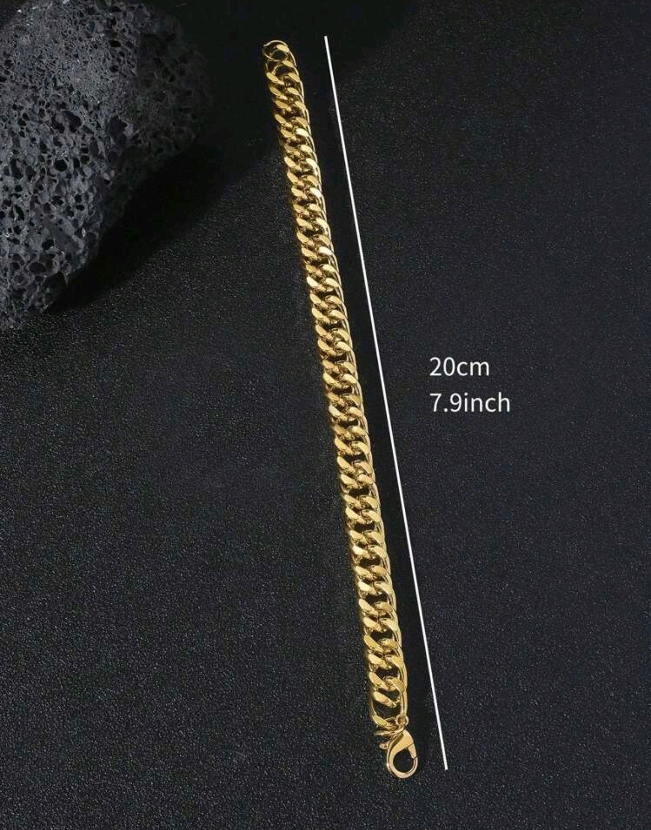 Златна масивна гривна унисекс. Обява номер 1. Намалена цена