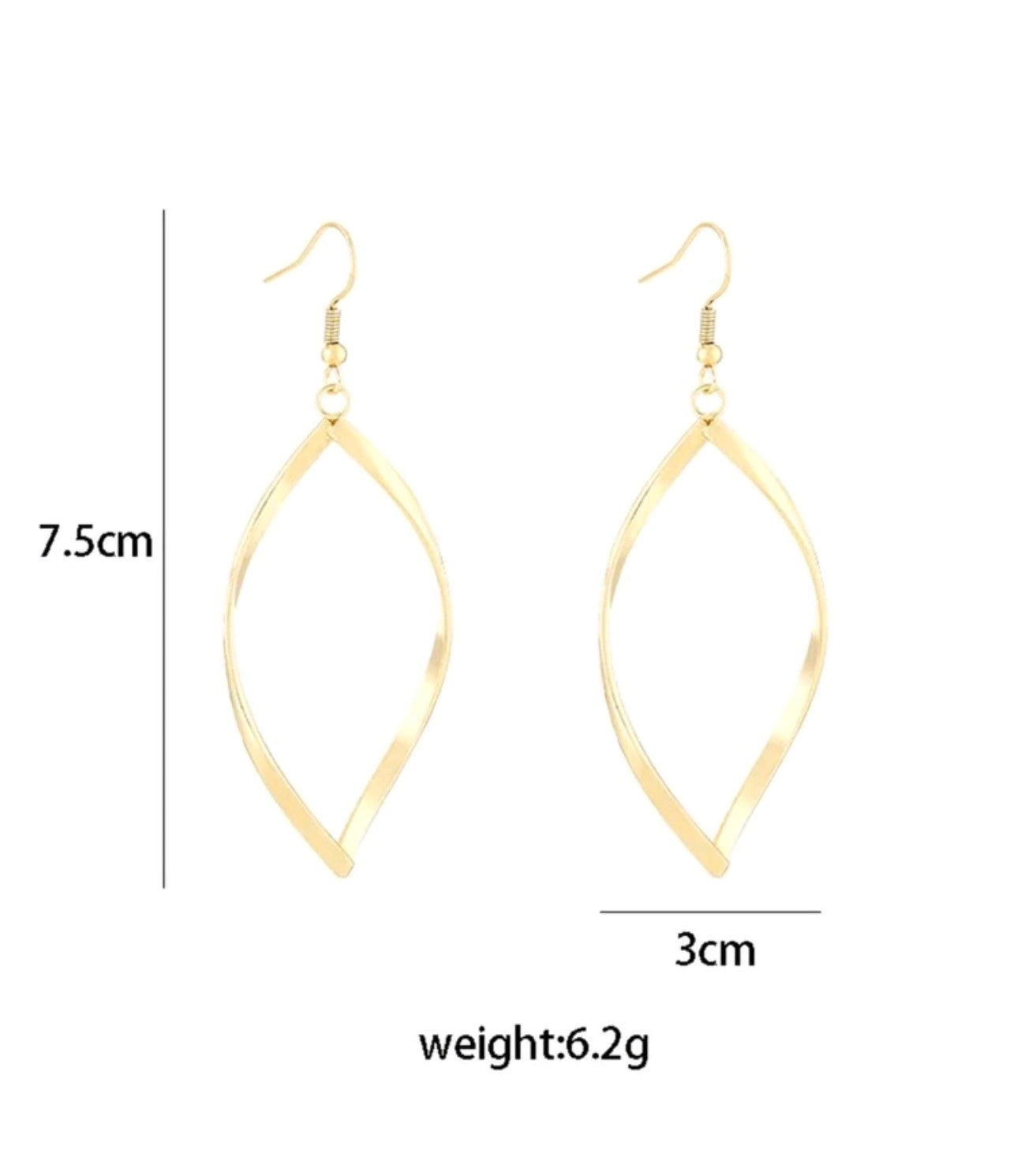 Златни дамски обеци от медицинско злато щ. Обява номер 22