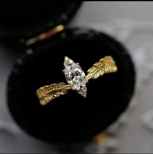 Златен дамски пръстен римски венец. Обява номер 43