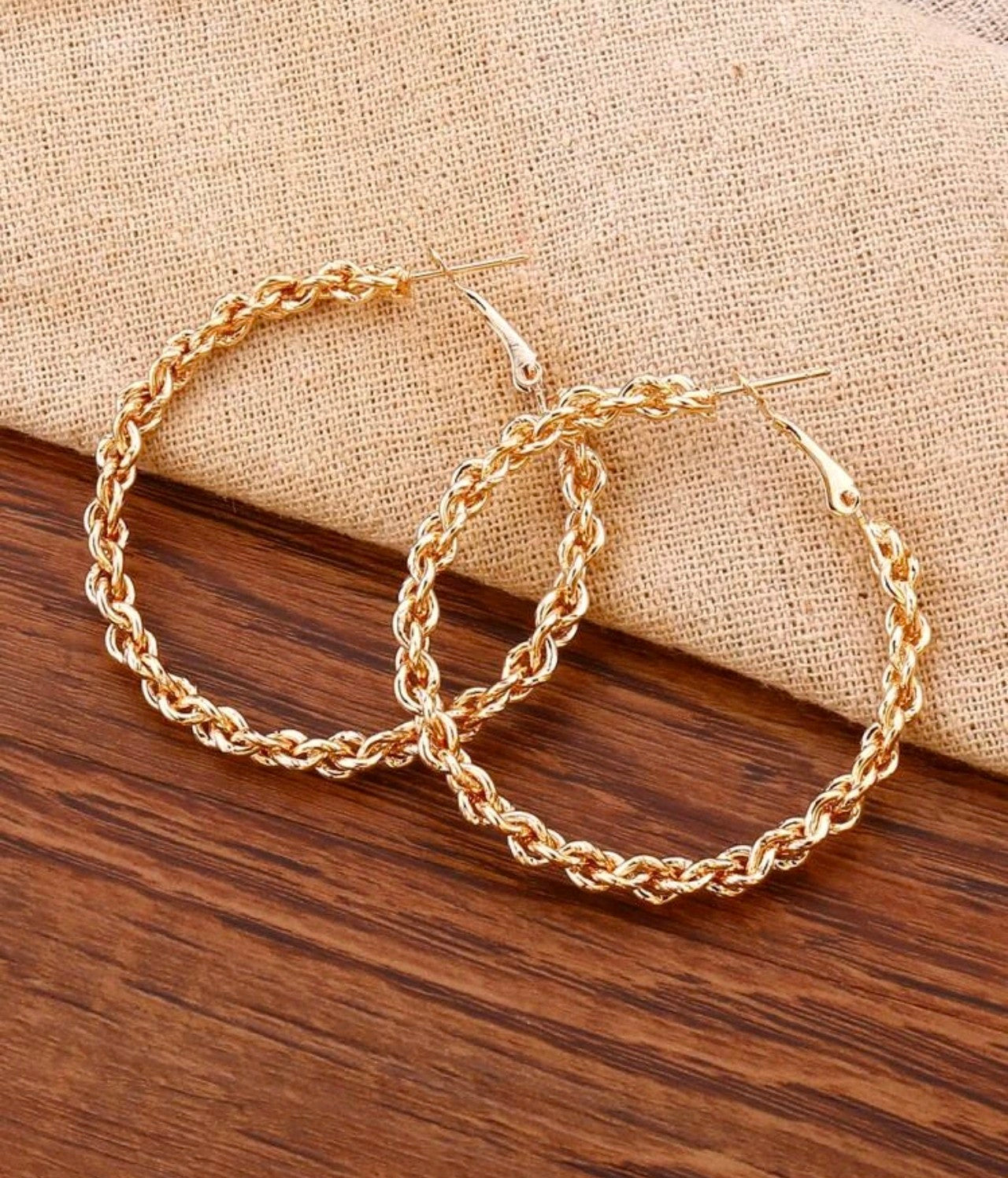 Големи златни дамски халки 5 см. Обява номер обява номер 35