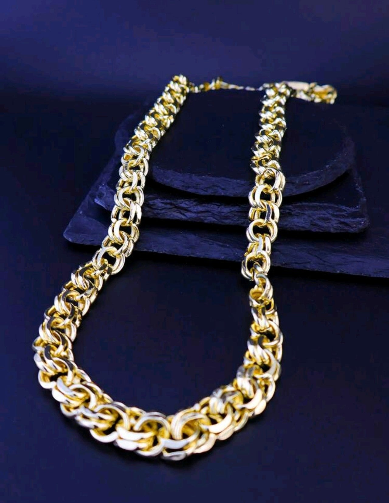 Супер масивен мъжки златен ланец 61см. 70грама!(Медицинско злато)