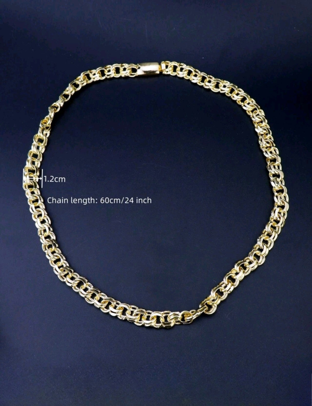 Супер масивен мъжки златен ланец 61см. 70грама!(Медицинско злато)