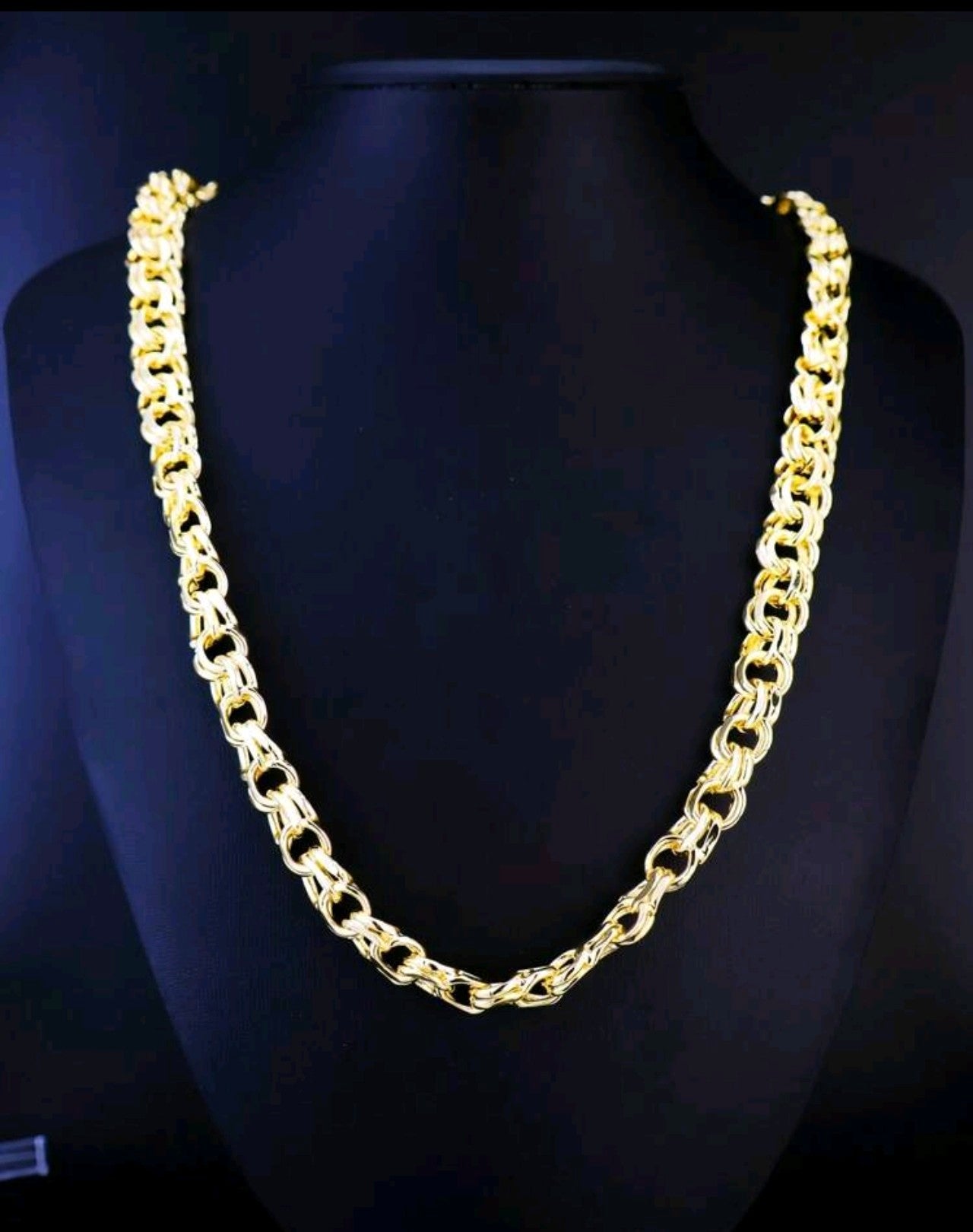 Супер масивен мъжки златен ланец 61см. 70грама!(Медицинско злато)