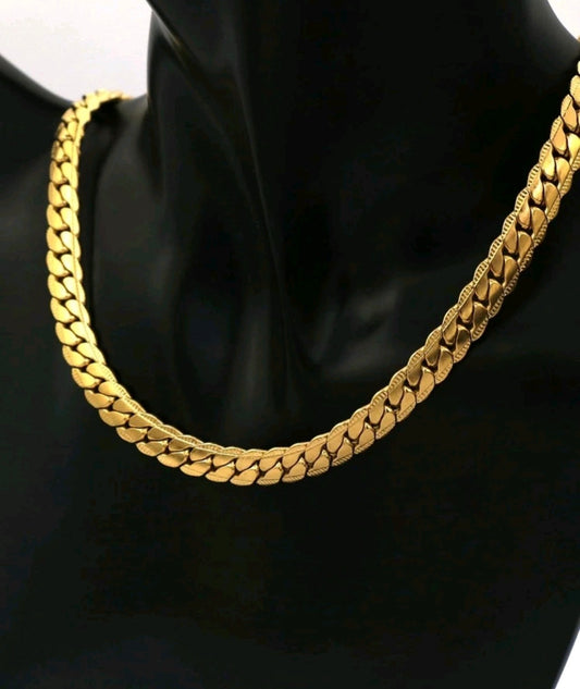 Масивен златен ланец 50 см изработен от медицинско злато. Обява номер 206