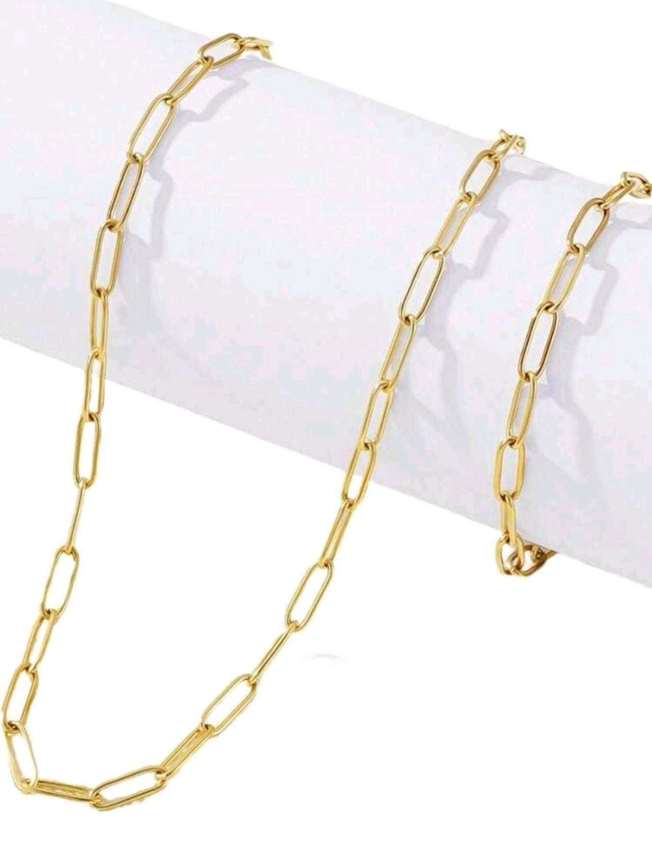 Златен ланец плетка верижка. Изработен е от медицинско злато. Обява номер 50. Дължина 45см