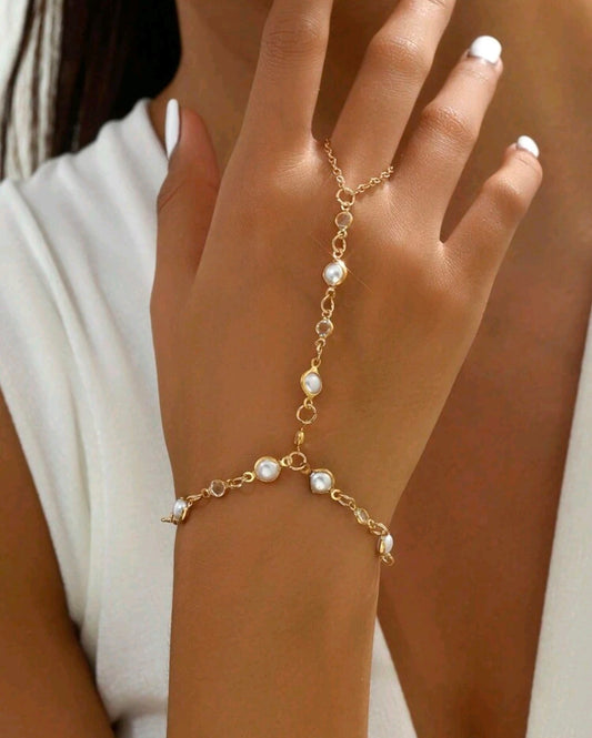 Златна дамска гривна тип гривна пръстен. Обява номер 79