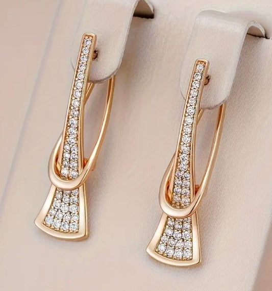 Златни дамски обеци чехълчета. Обява номер 70