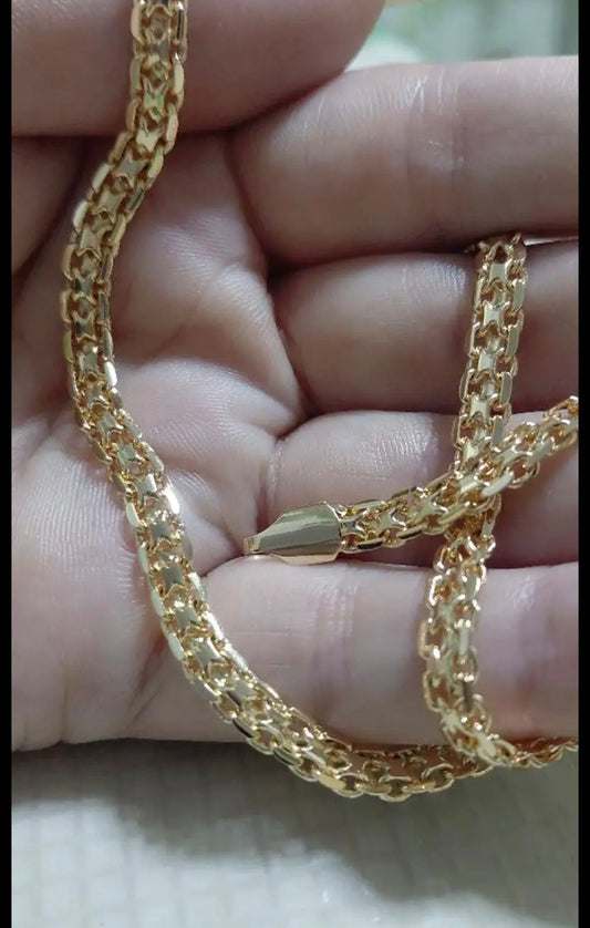 Златен ланец унисекс 60см 22 грама. Обява 88