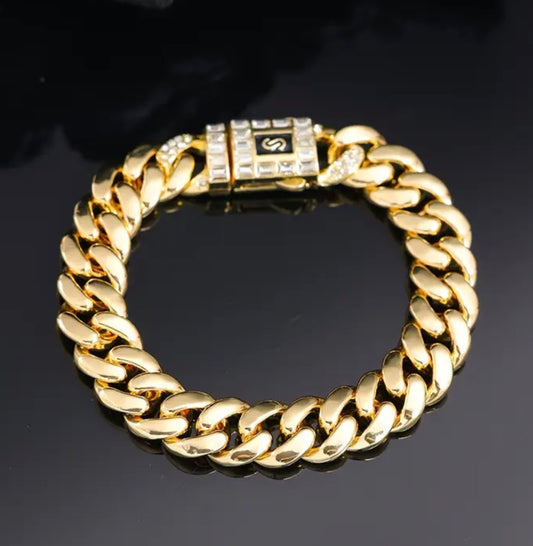 Златна масивна мъжка гривна 44 грама! Обява номер 99