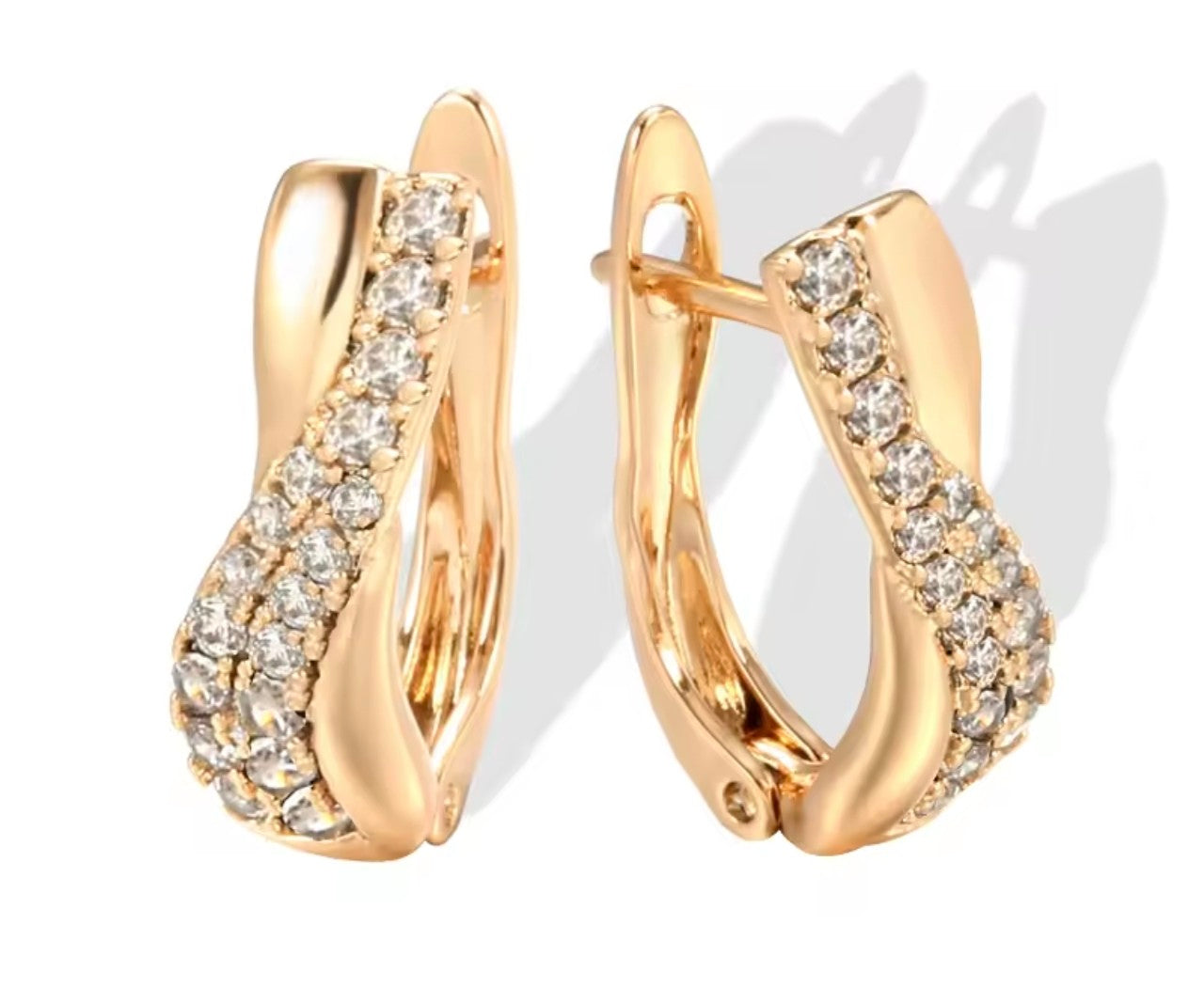 Златни дамски обеци с печат 585. Обява номер 60