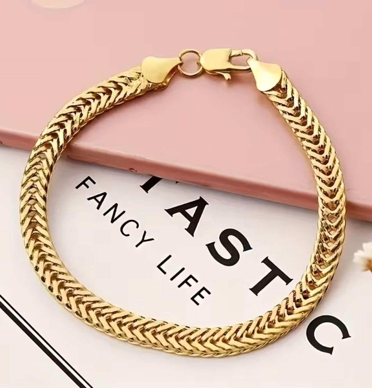 Златна дамска гривна 20 см обява номер 55