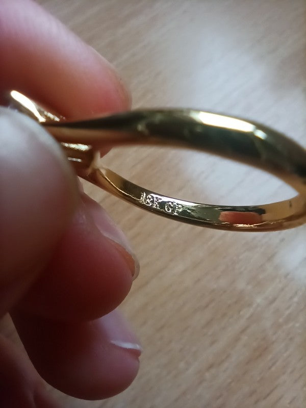 Дамски годежен пръстен от медицинско злато