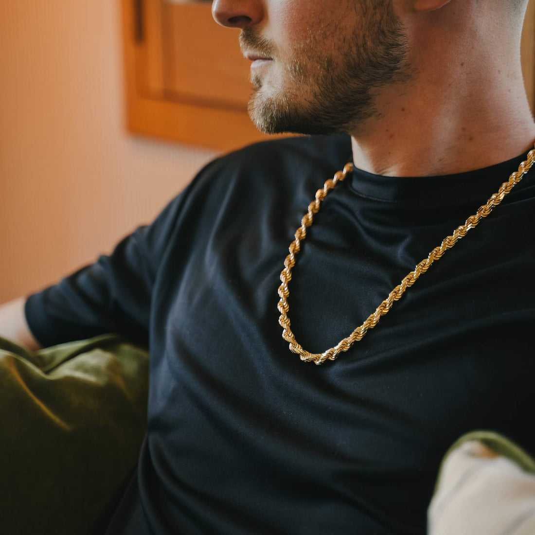 Златен ланец от медицинско злато унисекс модел