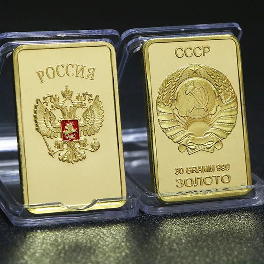 Златно руско кюлче една унция в капсула