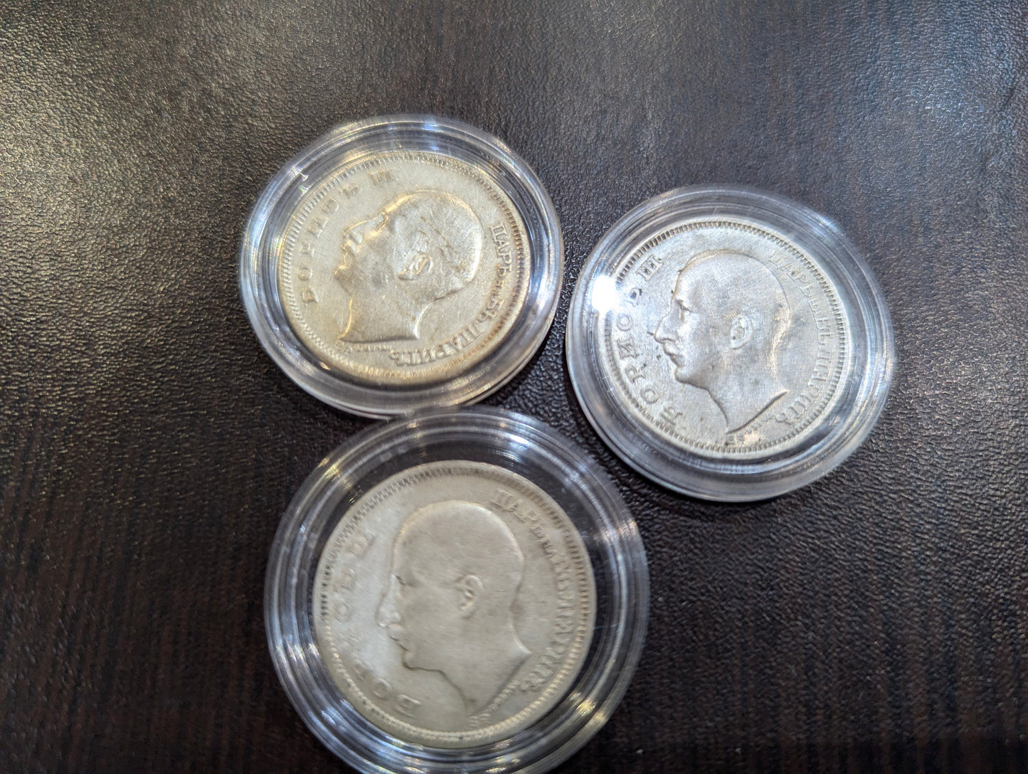 3 броя сребърни монети Жар Борис 50 лева 1930 30 грама сребро!