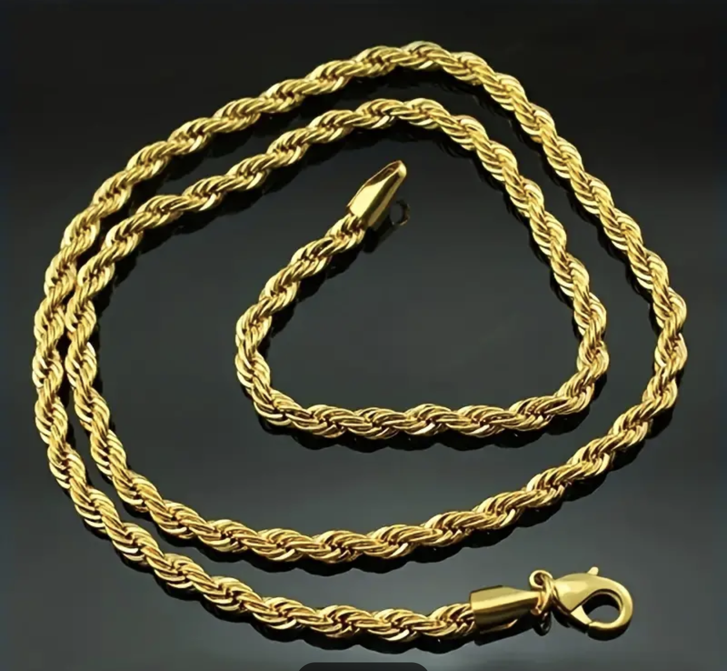 Златен ланец плетка житен клас.