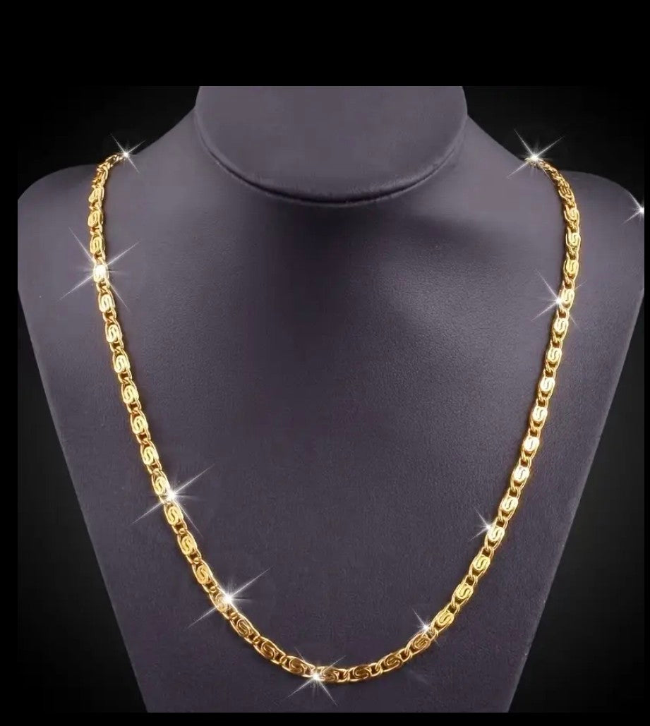Златен ланец унисекс 55см 11гр. Обява номер 134
