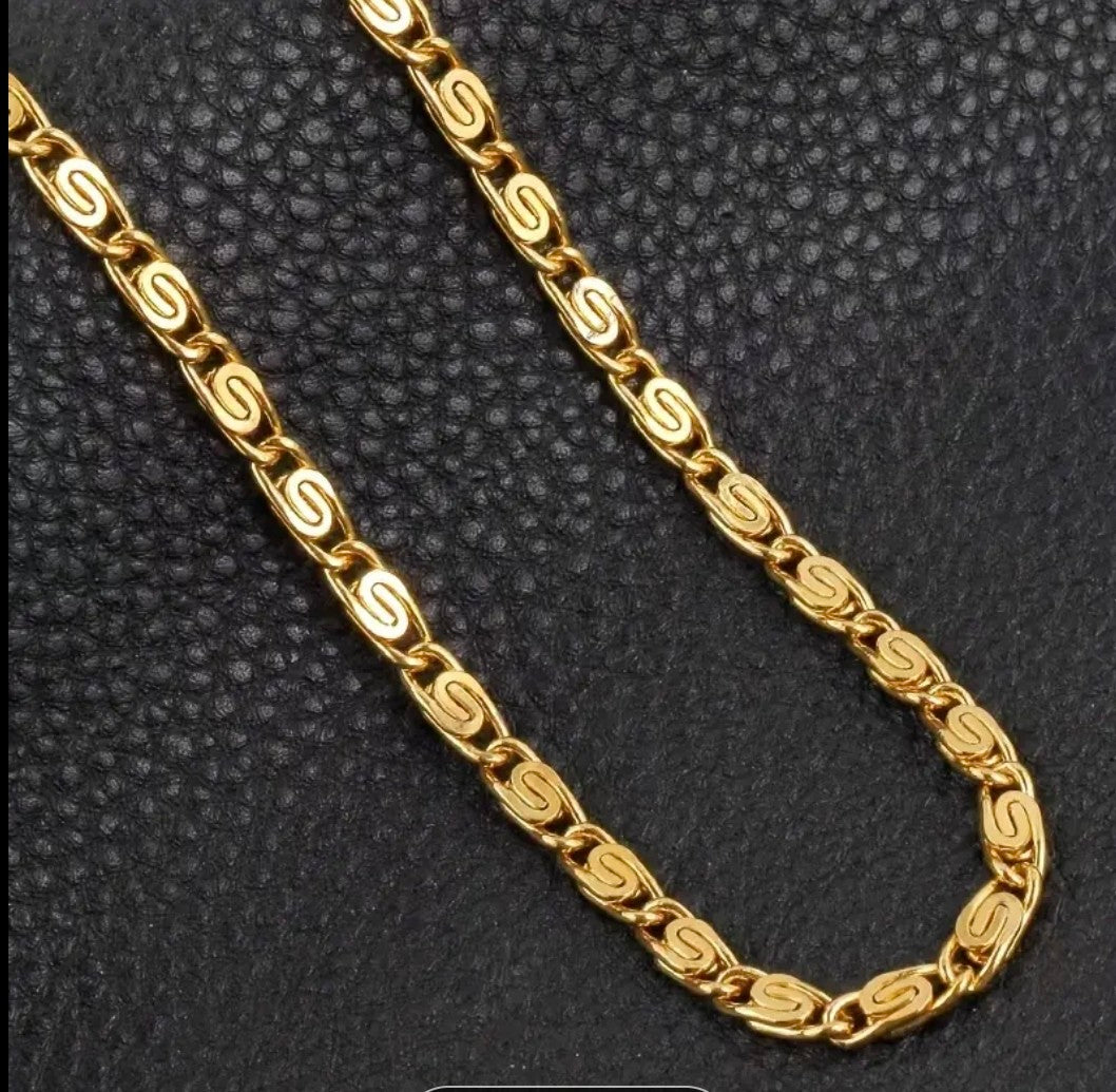 Златен ланец унисекс 55см 11гр. Обява номер 134