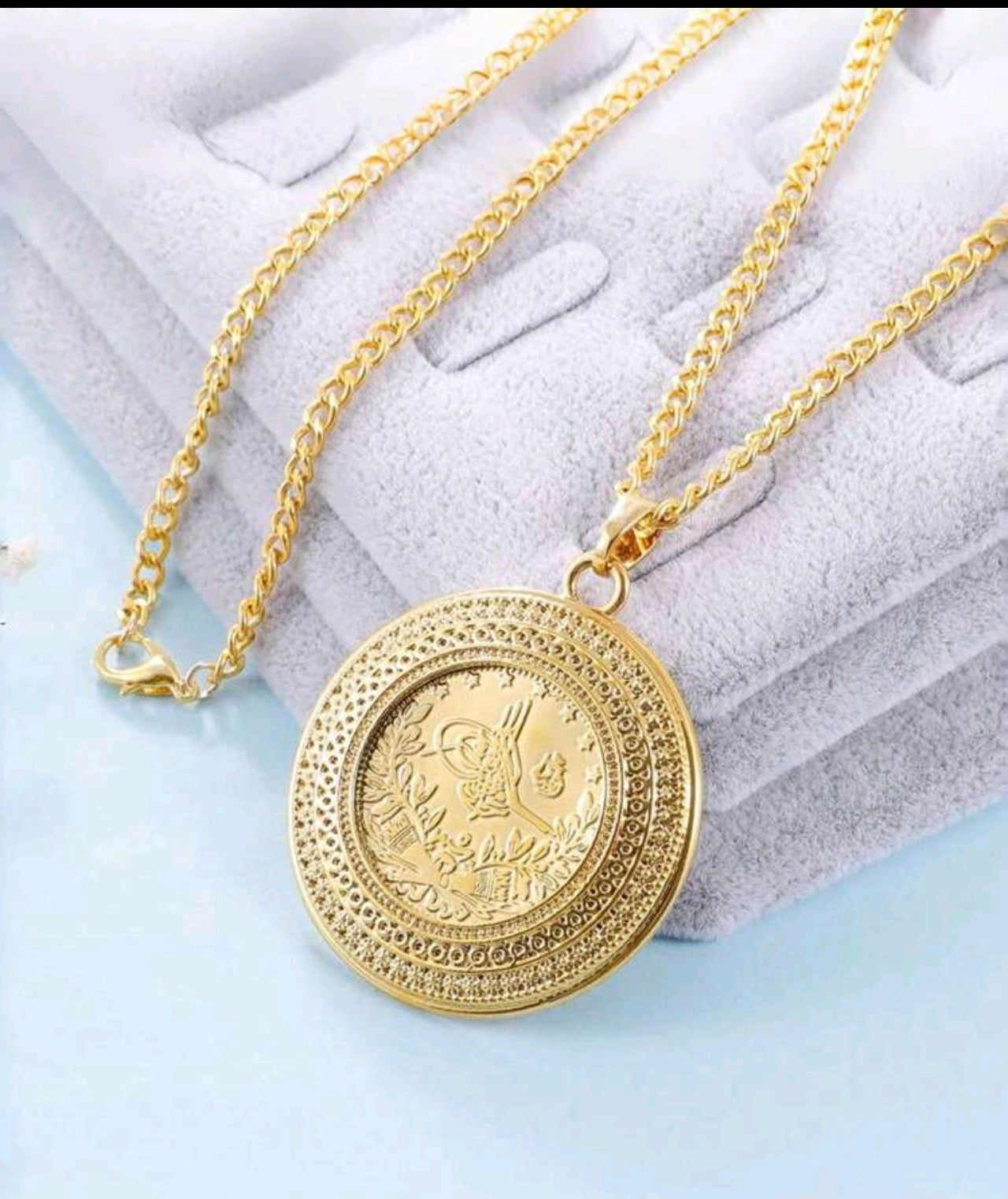 Златен ланец с висулка турска пендара. Обява номер 7