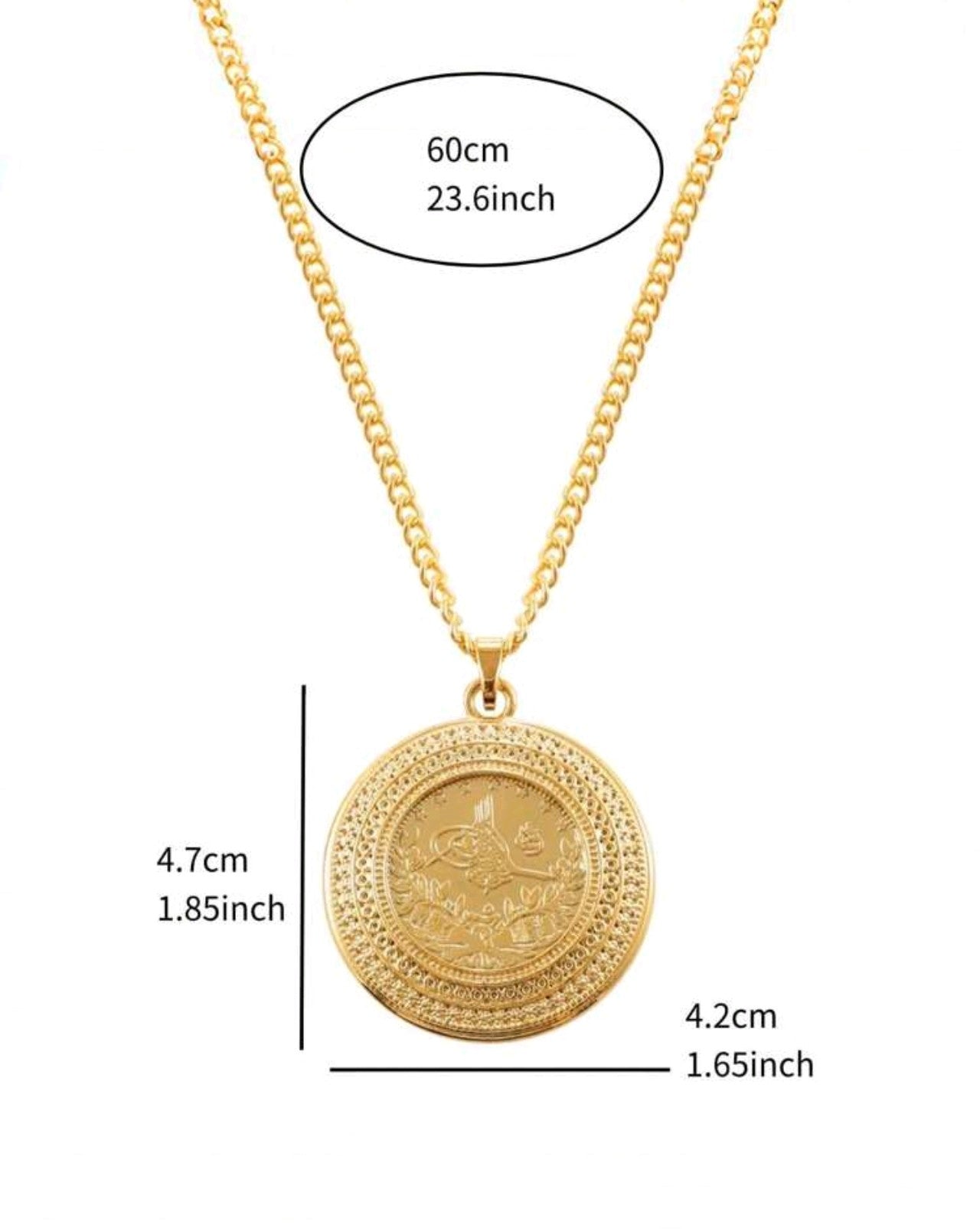 Златен ланец с висулка турска пендара. Обява номер 7