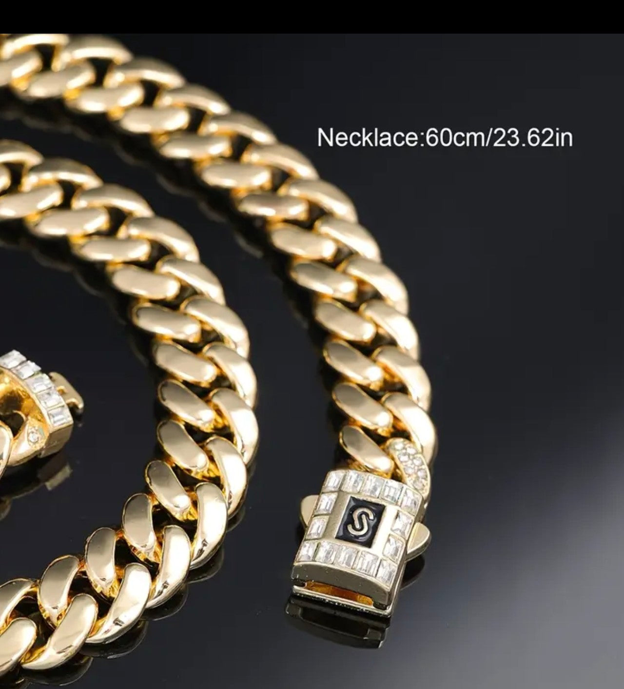 Масивен златен ланец 127гр 60 см. Обява комер 98