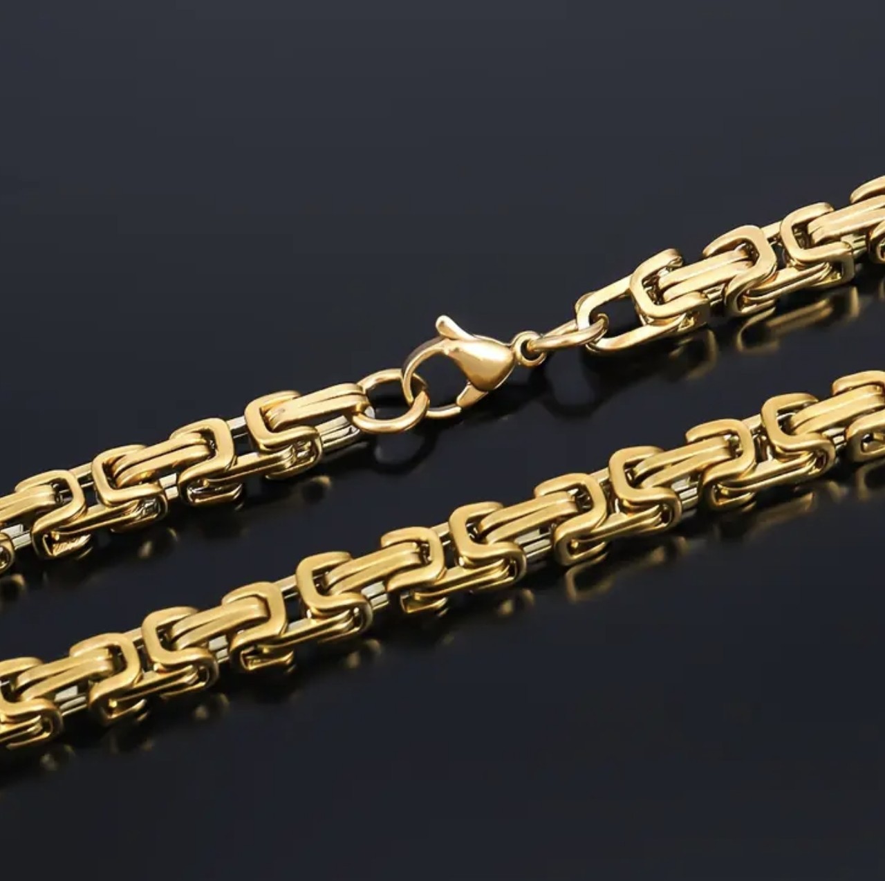 Златен ланец от медицинско злато „Imperial“ – масивен 60 см.